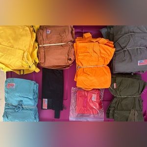 Colors: black, grey, orange, yellow, purples, greens, pink, brown, blues